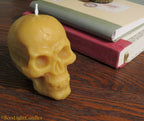Large Skull Beeswax Candle (White or Yellow)