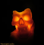 Large Skull Beeswax Candle (White or Yellow)