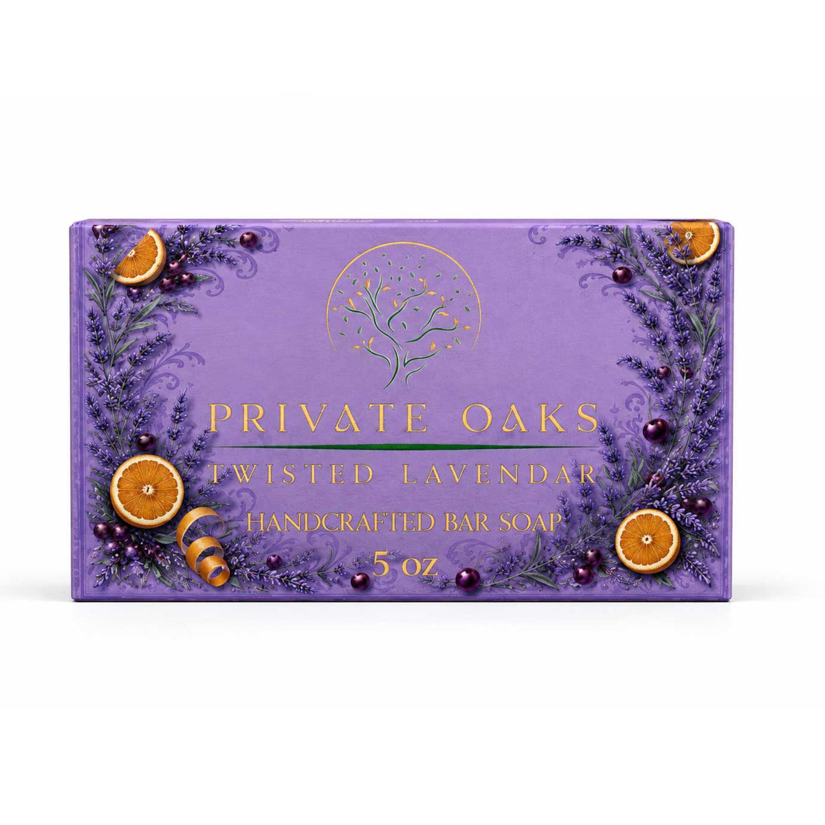 Twisted Lavender Bar Soap | 5 oz | Private Oaks Soap Co.