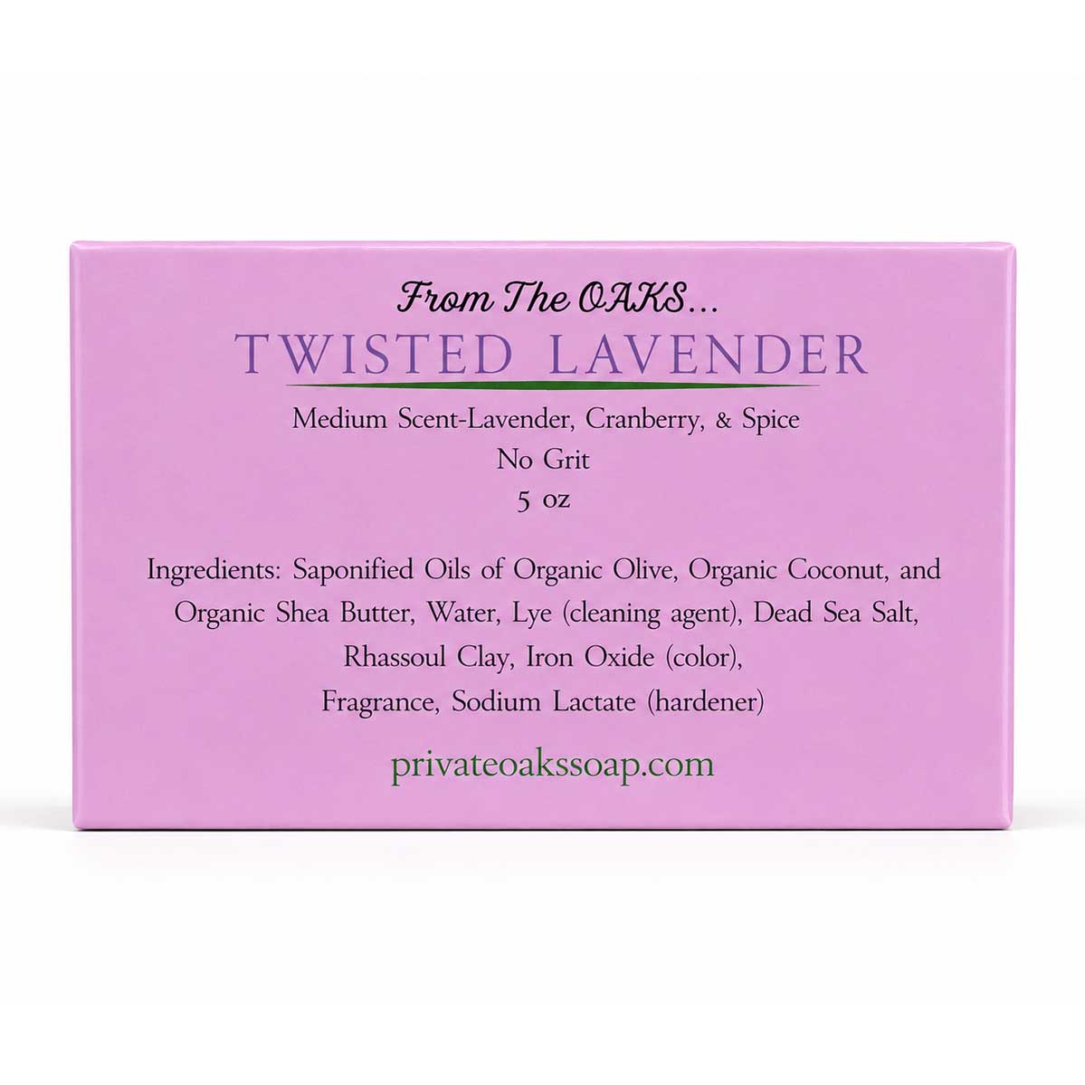Twisted Lavender Bar Soap | 5 oz | Private Oaks Soap Co.