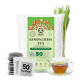 50 Lemongrass Tea Bags, Te De Limon, 100% Natural, Premium Lemon Grass Tea, Relaxing & Calming, Non-GMO, Caffeine-Free. by Akshit.