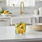 Lemon Votive 3 inch Glass Candle Holder