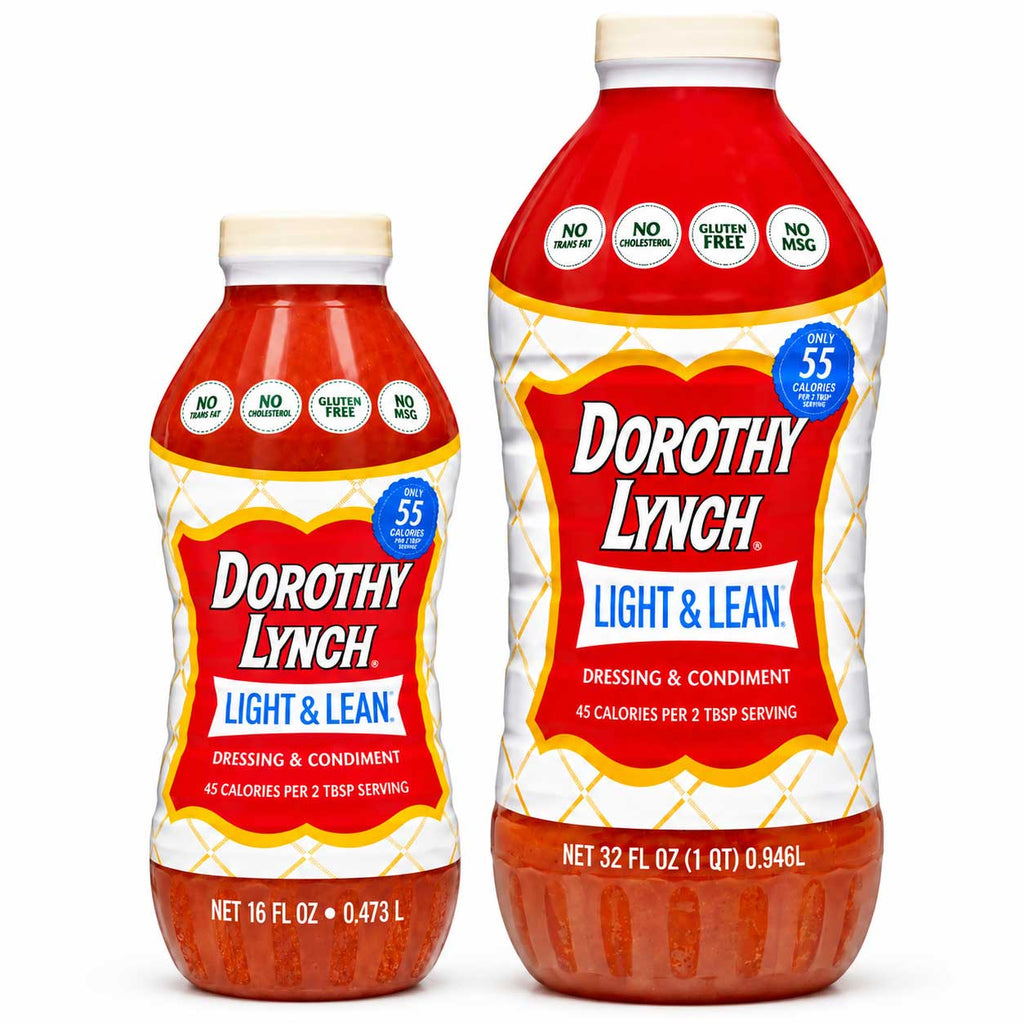 Light and Lean Dorothy Lynch Salad Dressing | 16 oz and 32 oz | Combo Pack | Gluten Free