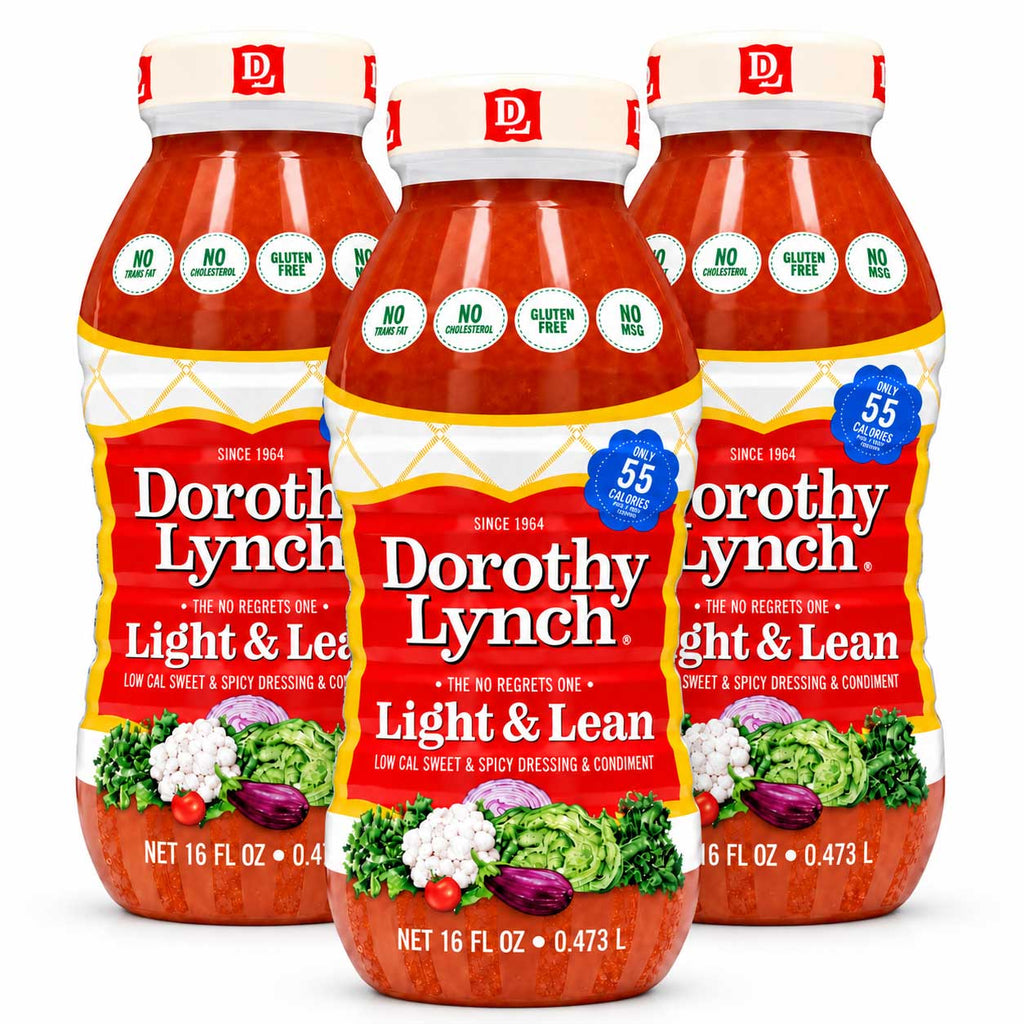 Light and Lean Dorothy Lynch Salad Dressing | Pack of 3 | 16 oz | Gluten Free