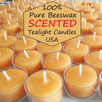 Lime & Coconut Scented Beeswax Tealights