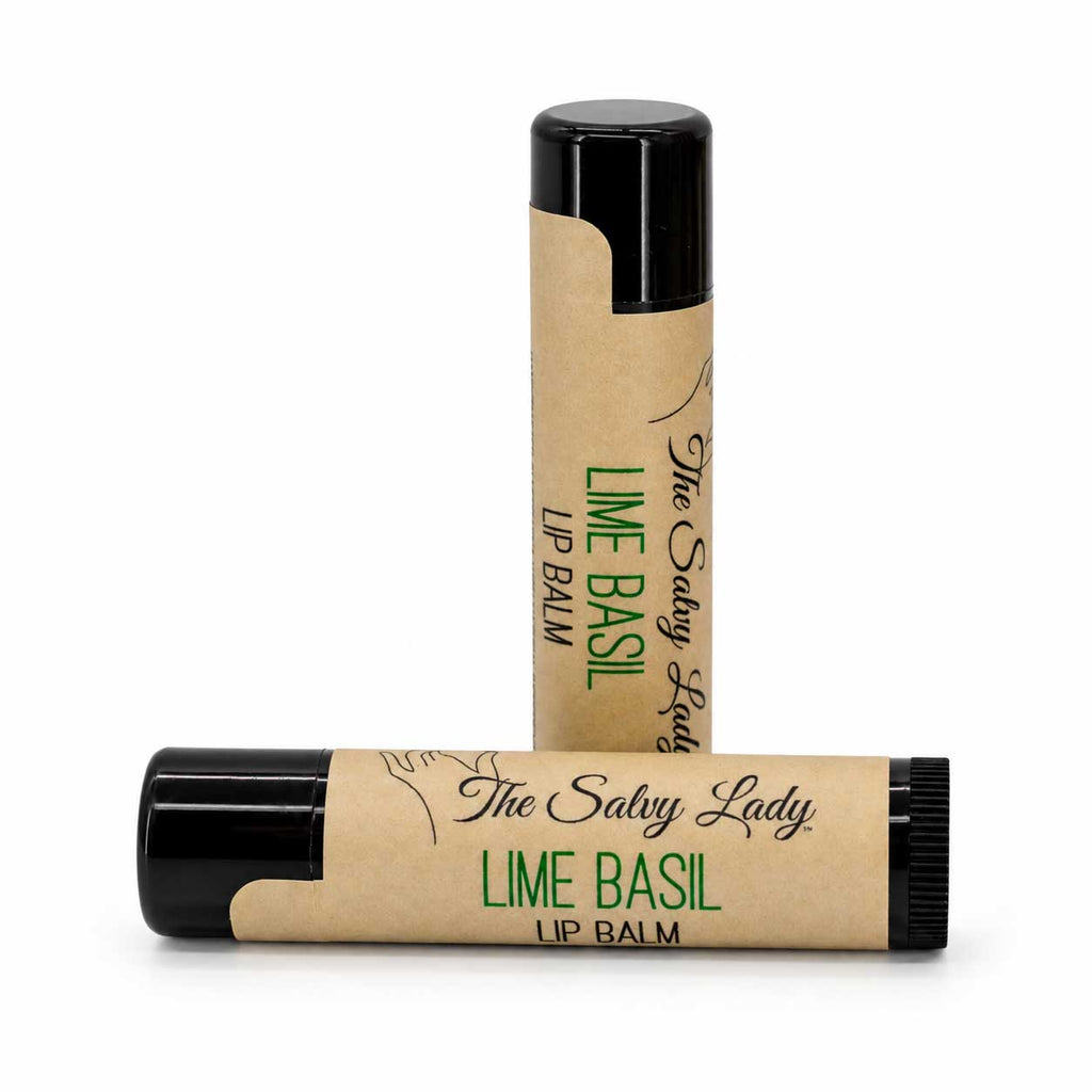 Lip Balm Set | Pack of 4 | Sweet Orange, Vanilla Rose, Lime Basil, And Lavender Scents | The Salvy Lady