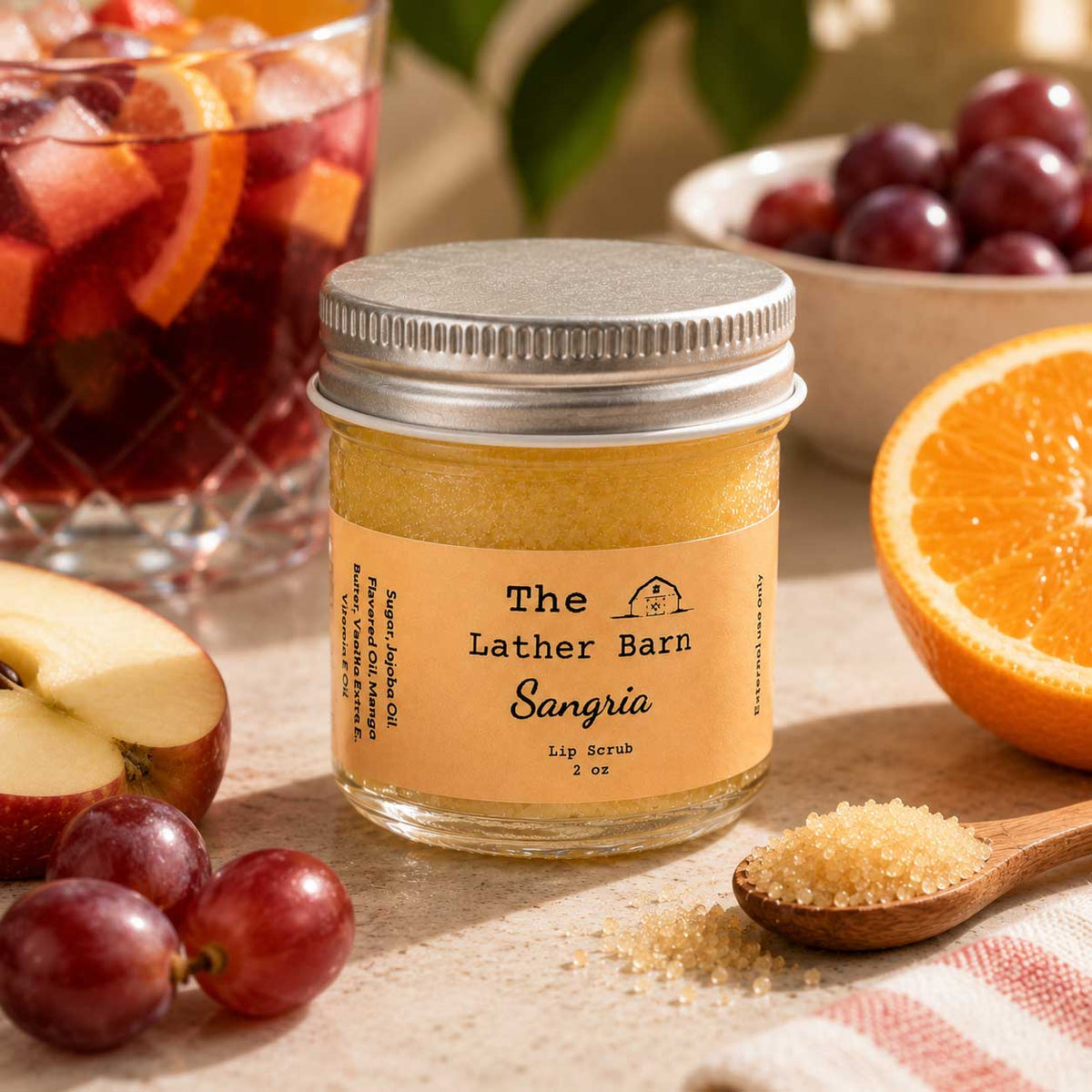 Lip Sugar Scrub | Sangria | The Lather Barn