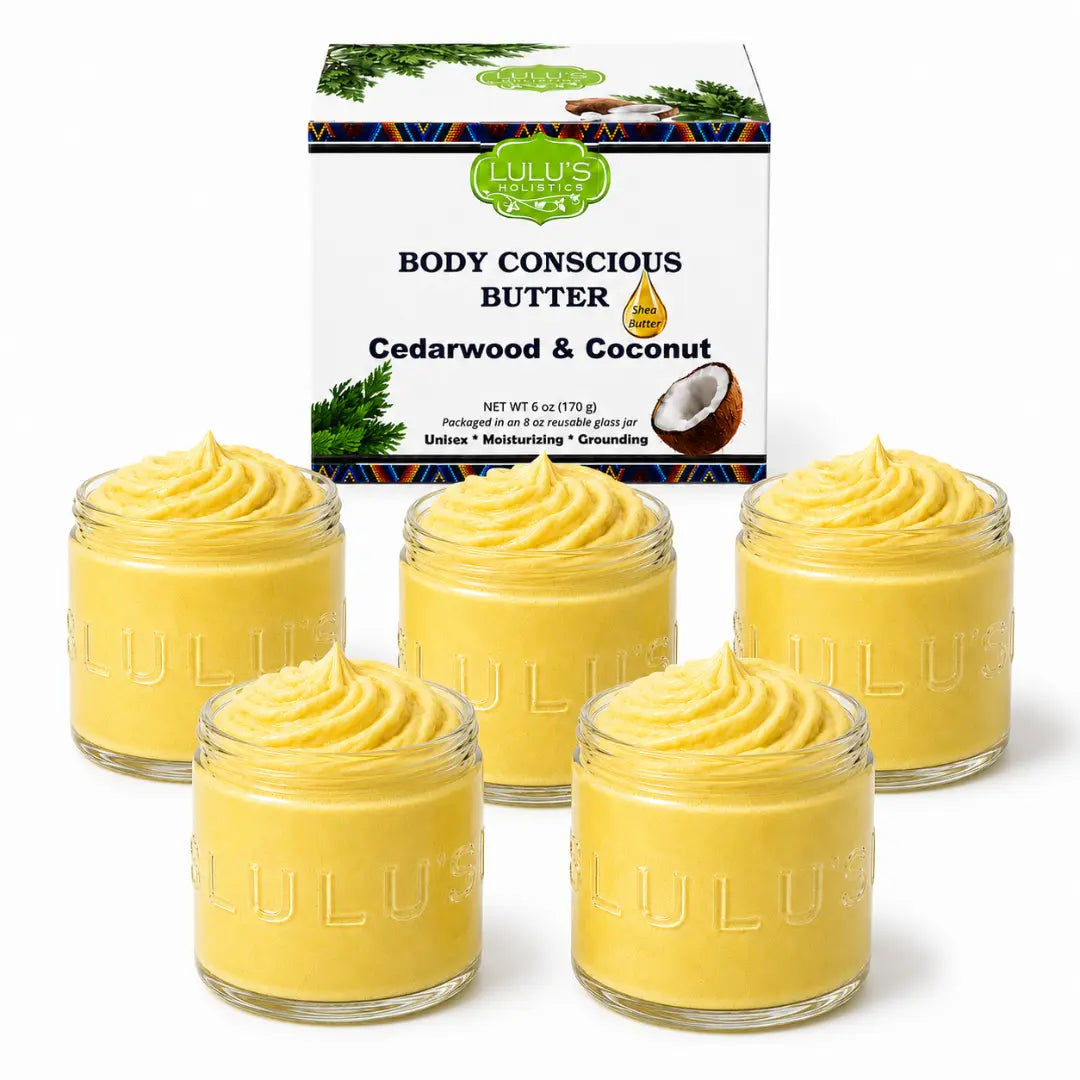 Lulu's Holistics Cedarwood & Coconut Whipped Body Butter – Deep Moisture for Dry Skin