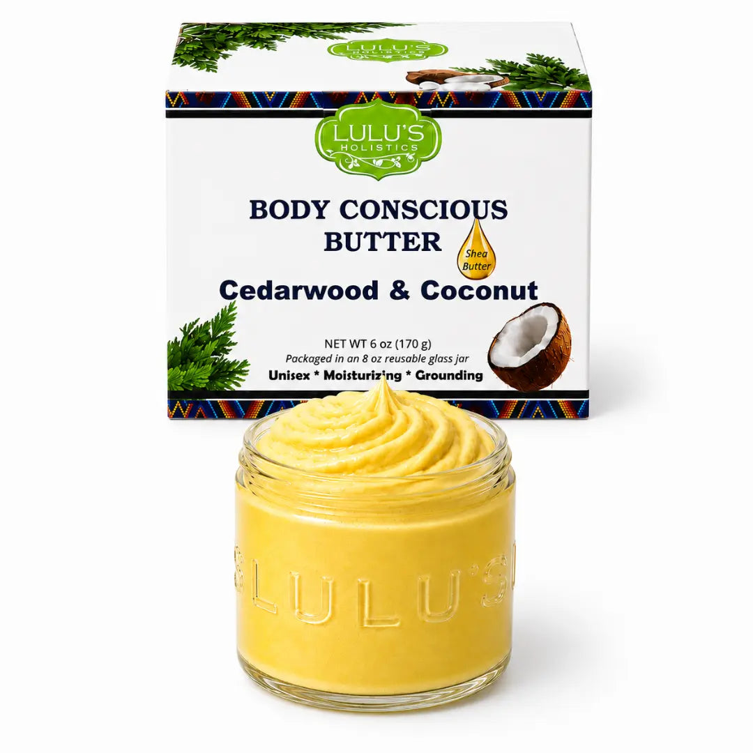 Lulu's Holistics Lavender Glowing Whipped Body Butter with Raw African Yellow Shea Base