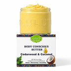 Lulu's Holistics Cedarwood & Coconut Whipped Body Butter – Deep Moisture for Dry Skin