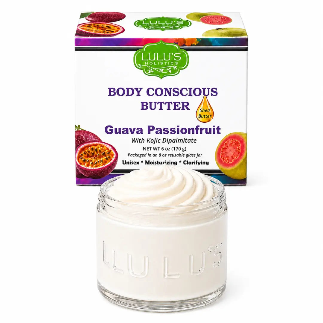 Lulu's Holistics Pineapple Turmeric Whipped Mango Body Butter – Non-Greasy, Golden Glow