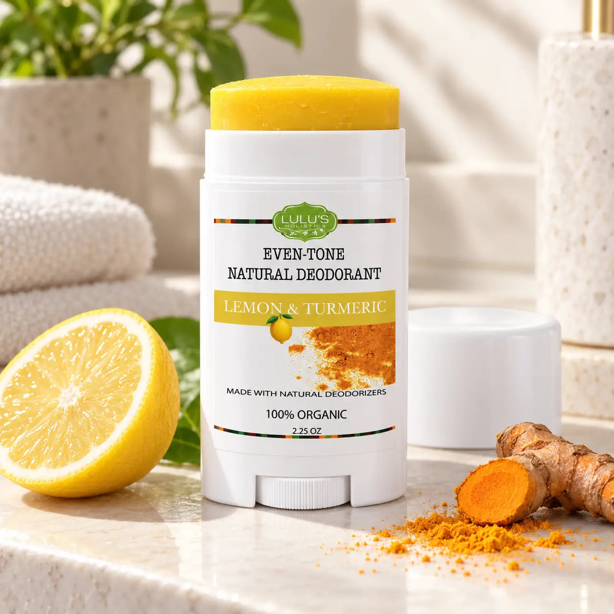 Lulu's Holistics Lemon Turmeric Aluminum-Free Deodorant (2.65oz)