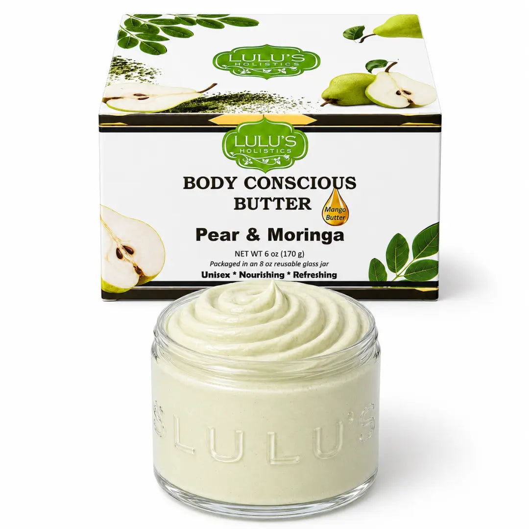 Lulu's Holistics Strawberry & Dragon Fruit Whipped Mango Body Butter – Gentle Exfoliation & Deep Moisture