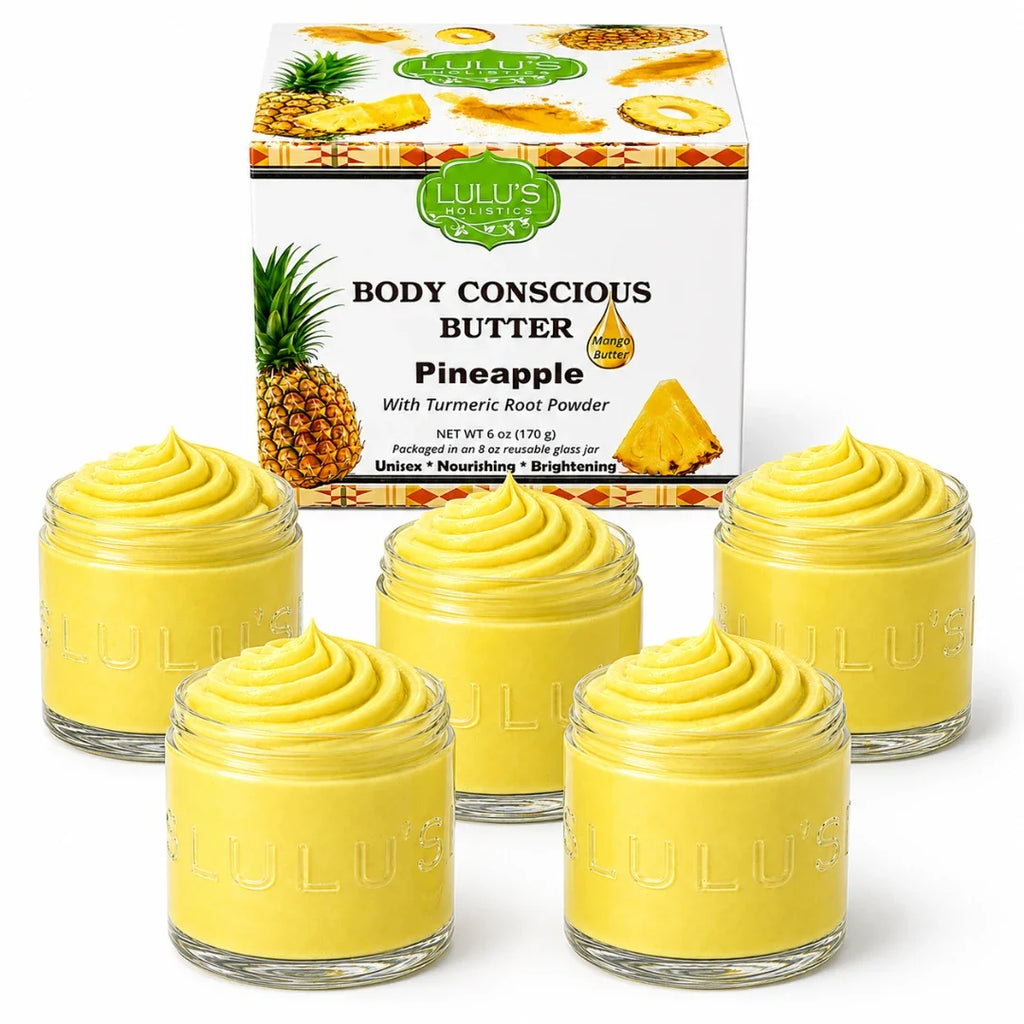 Lulu's Holistics Pear & Moringa Whipped Mango Body Butter – Non-Greasy, Radiant Skin