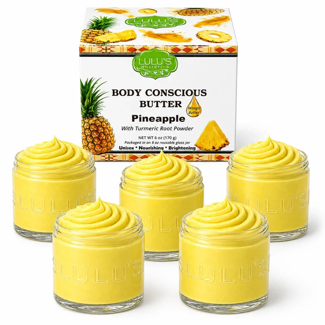 Lulu's Holistics Unrefined Unscented Whipped Body Butter – Pure, Balanced Moisture