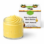 Lulu's Holistics 100% Raw African Unrefined Yellow Shea Butter – Pure, Natural Moisture