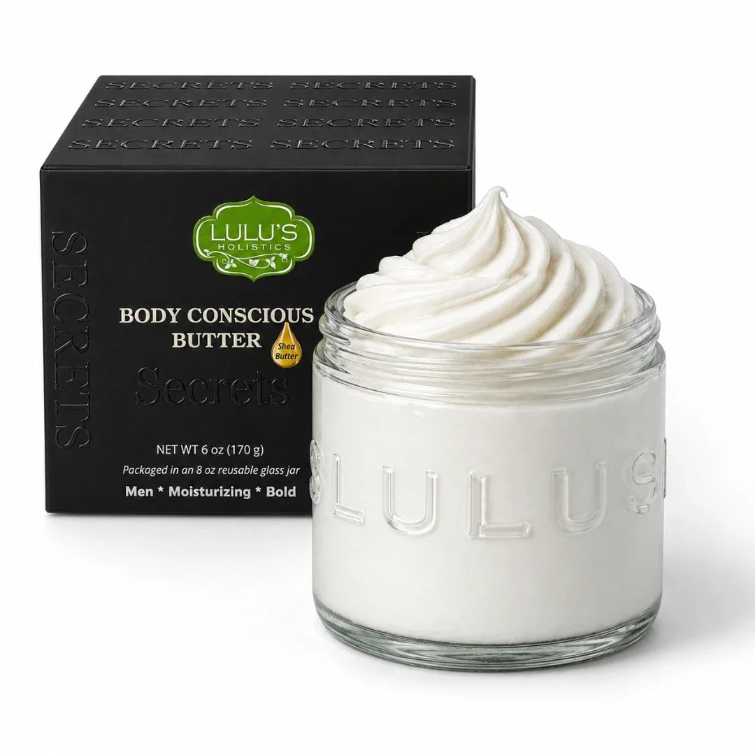 Lulu's Holistics Strawberry & Dragon Fruit Whipped Mango Body Butter – Gentle Exfoliation & Deep Moisture