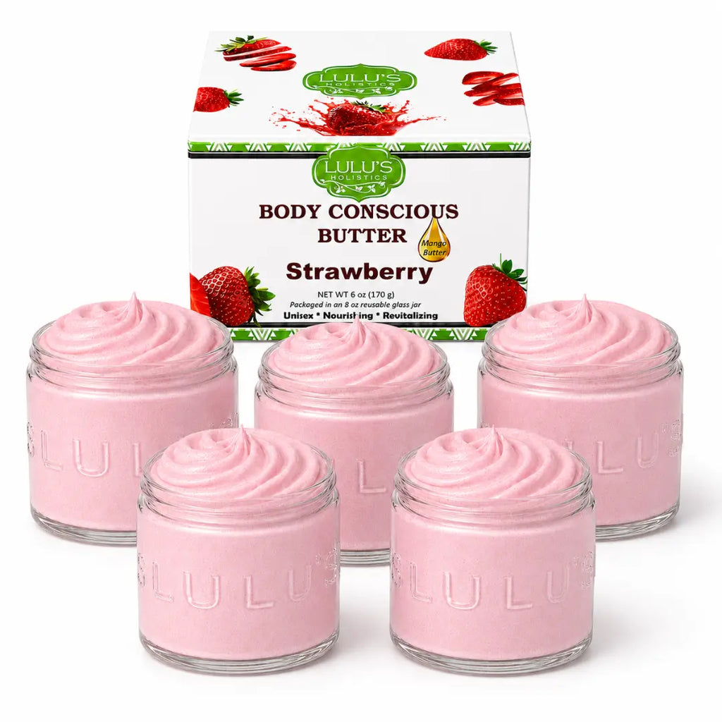 Lulu's Holistics 100% Raw African Unrefined Yellow Shea Butter – Pure, Natural Moisture