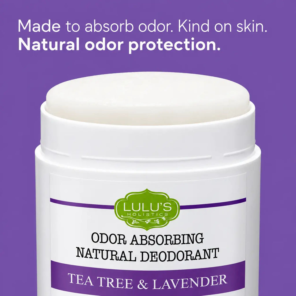 Lulu's Holistics Aluminum-Free Deodorant Duo – Lemon Turmeric + Tea Tree Lavender (2 x 2.65oz)
