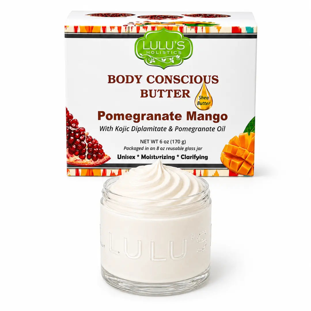 Lulu's Holistics Strawberry & Dragon Fruit Whipped Mango Body Butter – Gentle Exfoliation & Deep Moisture