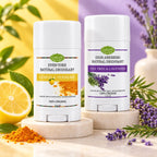 Lulu's Holistics Aluminum-Free Deodorant Duo – Lemon Turmeric + Tea Tree Lavender (2 x 2.65oz)