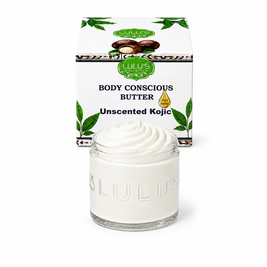 Lulu's Holistics Unrefined Unscented Whipped Body Butter – Pure, Balanced Moisture