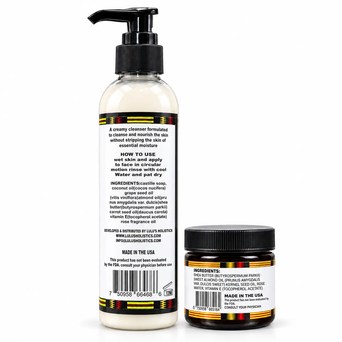 Lulu's Holistics Cleanse & Hydrate Skin Duo – Rose Cleansing Milk & Face Cream
