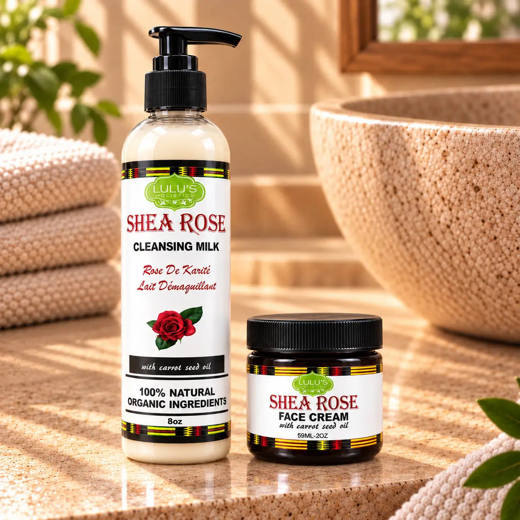 Lulu's Holistics Cleanse & Hydrate Skin Duo – Rose Cleansing Milk & Face Cream