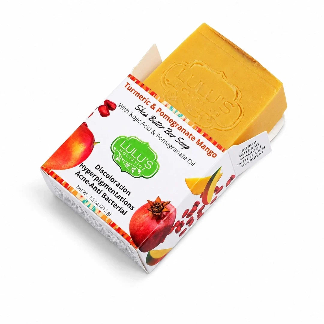 Lulu's Holistics Orange Vitamin C Turmeric Mango Butter Bar Soap – Brightening Cleanse