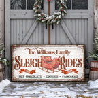 Sleigh Rides Christmas Sign V
