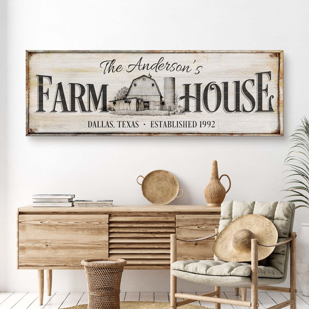 Personalized Rustic Farmhouse Sign