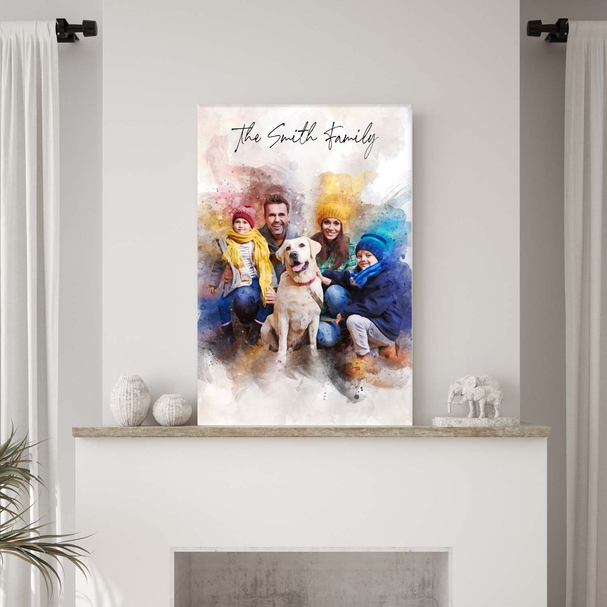 Custom Family Watercolor Portrait II