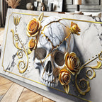 Rose and Skull Wall Art