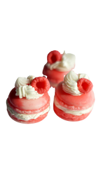 3 Strawberry & Cream Macarons