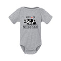 “Made in Nebraska” Cow Print Baby Onesie | Multiple Sizes | Nature Finds & Designs