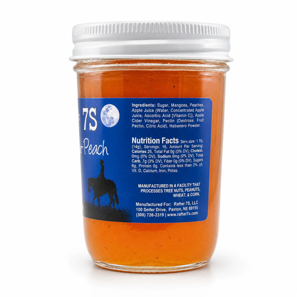 Spicy Mango-Peach Jelly | Pack of 3 | 8 oz | Rafter 7S