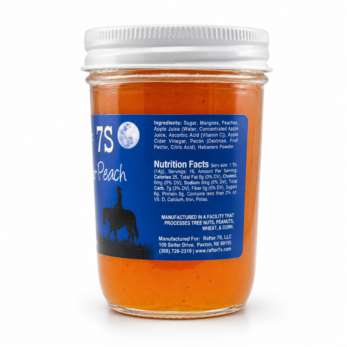 Spicy Mango-Peach Jelly | Pack of 2 | 8 oz | Rafter 7S
