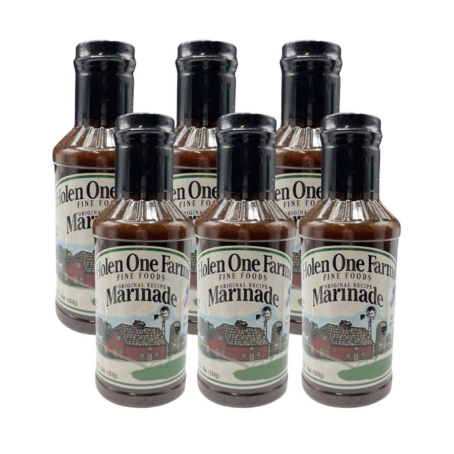 Barbecue Marinade | 16 oz | Pack of 6 | Holen One Farms