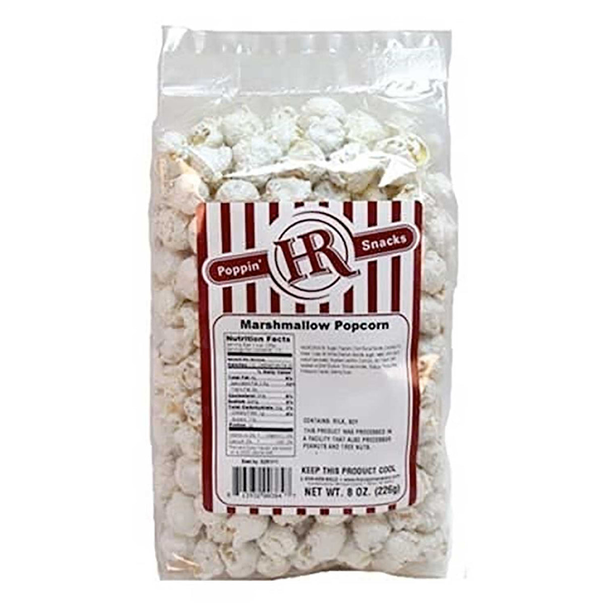 White Marshmallow Popcorn | Pack of 6 | 8 oz | HR Poppin' Snacks