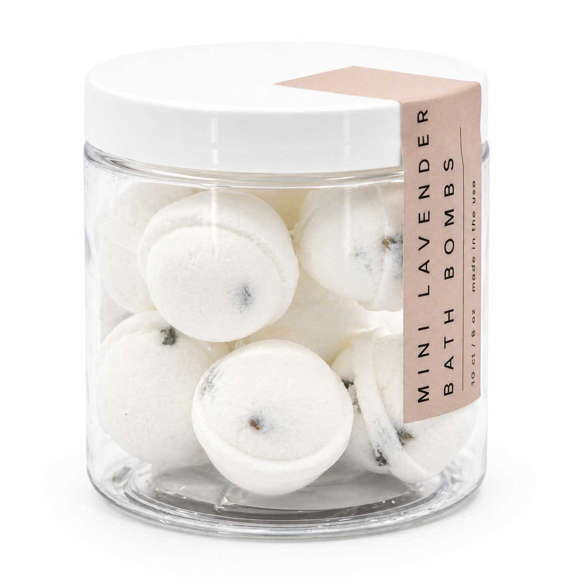 Mini Lavender Scented Bath Bomb | 10 Count | 8 oz | Our Lavender Co
