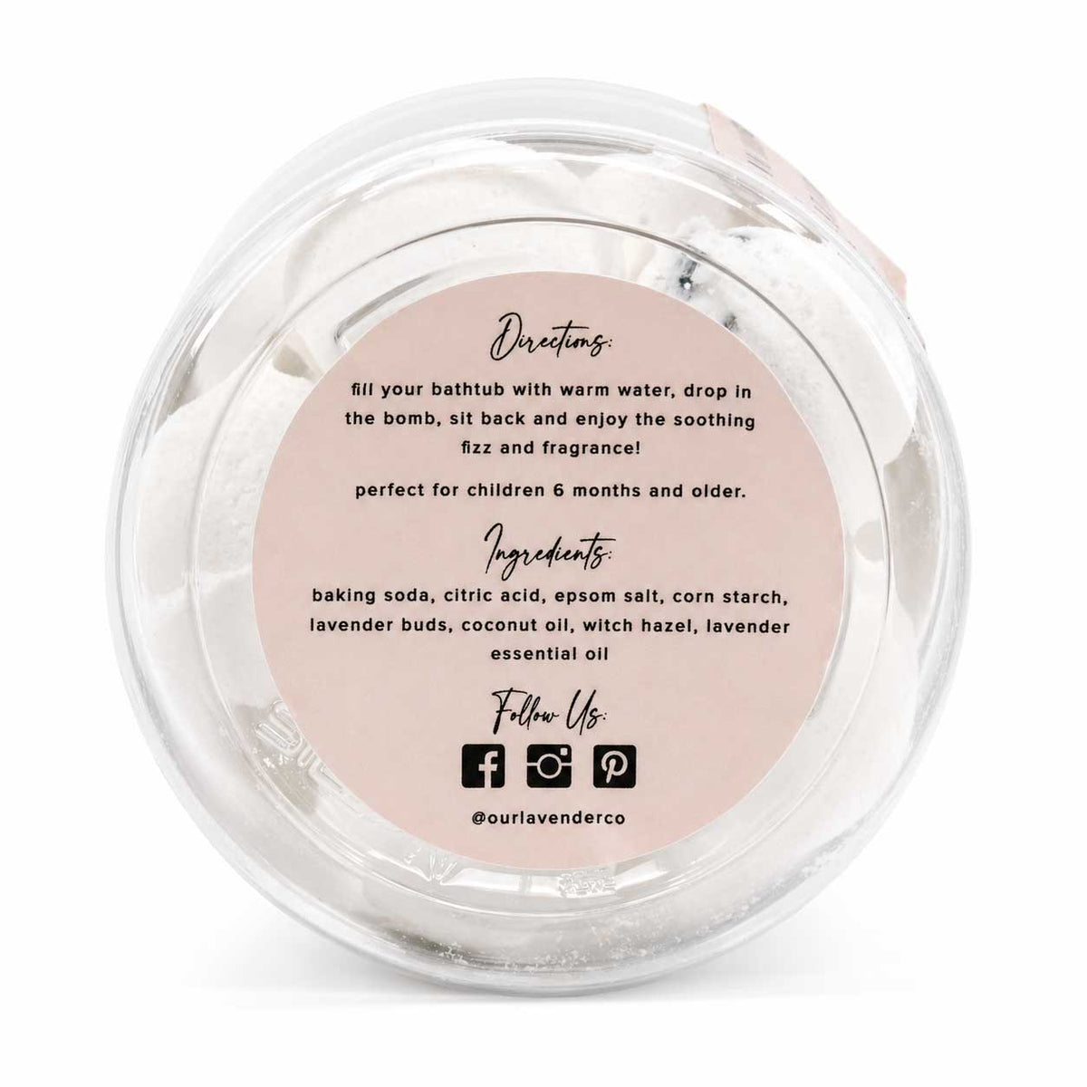 Mini Lavender Scented Bath Bomb | 10 Count | 8 oz | Our Lavender Co