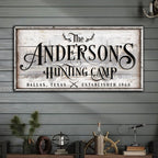 Family Hunting Camp Sign II