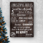Christmas Rules Sign