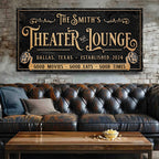 Personalized Theater Sign II