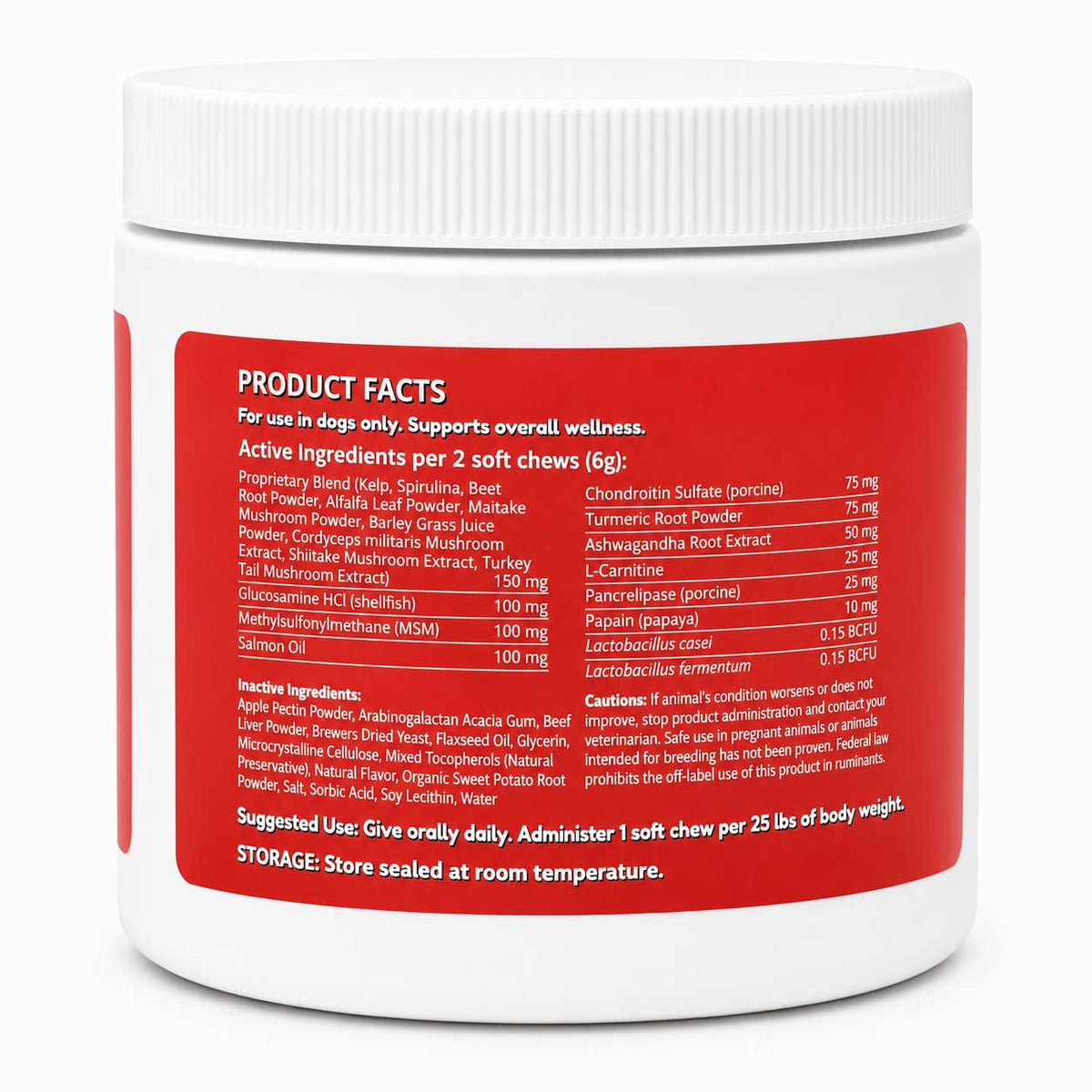 Multivitamin Support Soft Chews for Dogs | Pack of 2 | 60 Chews - 6.35 oz | LivHerbals, Inc.