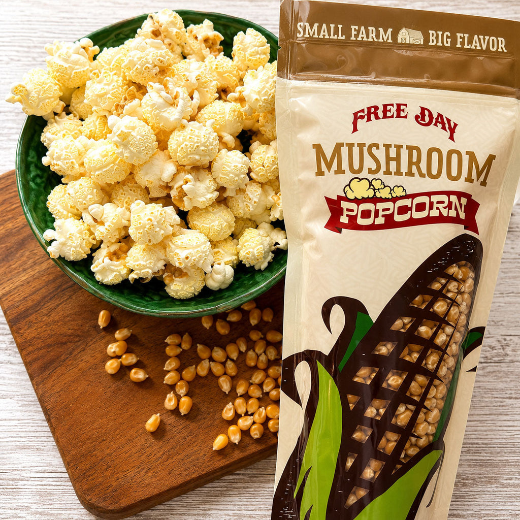 Mushroom Un-Popped Popcorn | 1 lb | Non-GMO | Free Day Popcorn