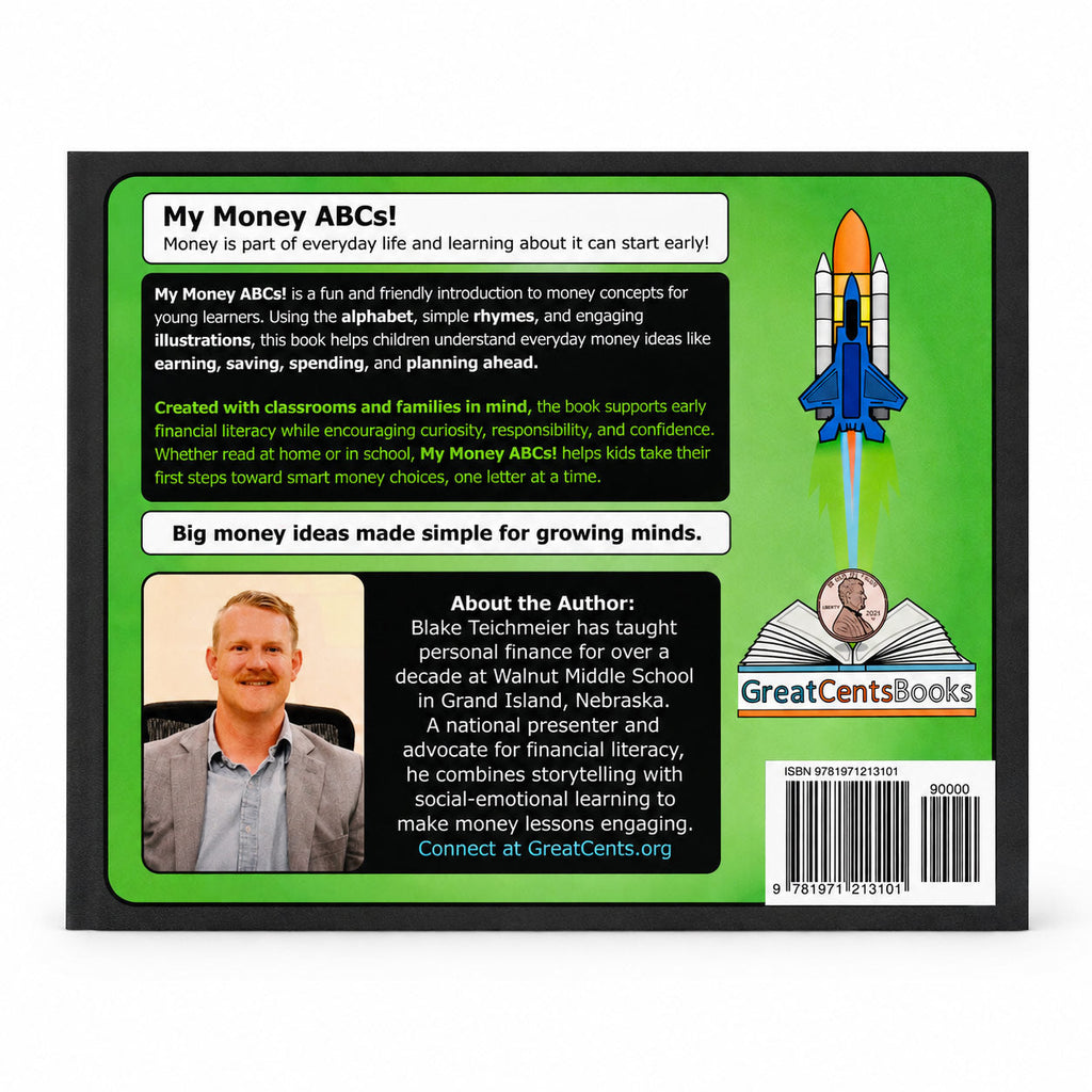 My Money ABCs! by Blake Teichmeier | Softcover | GreatCents