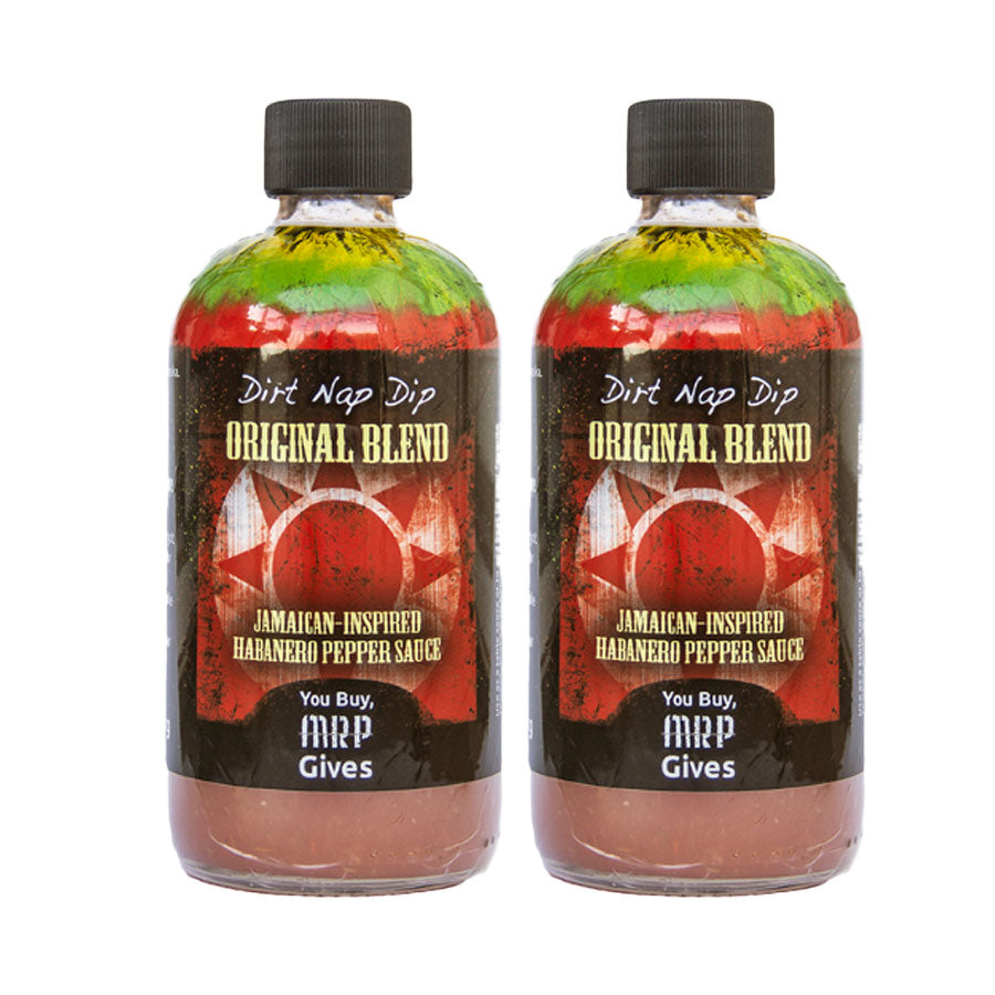 Dirt Nap Dip Original Blend Hot Sauce | Pack of 2 | 8 oz | Mystic Rhoads Productions