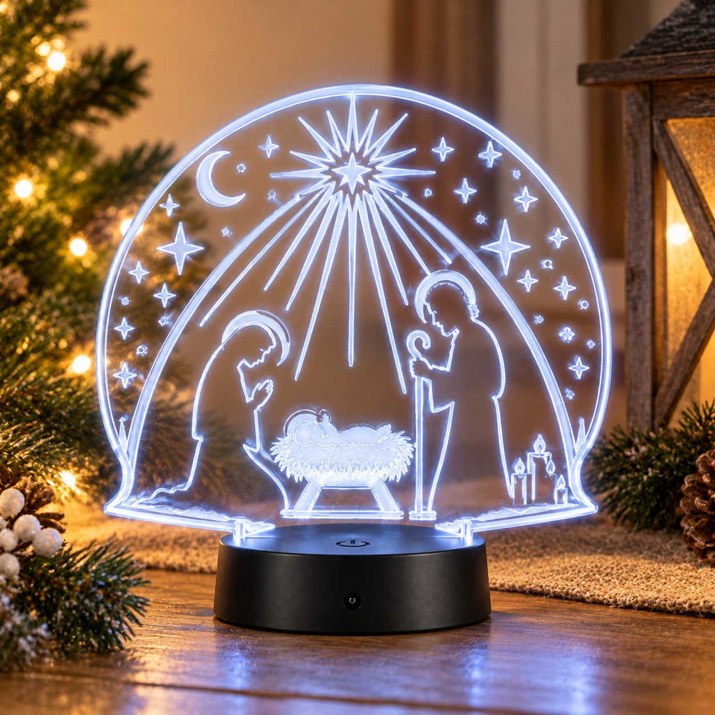 Nativity LED Lighted Plaque | Glowing Creation