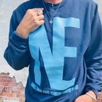 Navy NE Crewneck | Multiple Sizes | Lux By Leslie